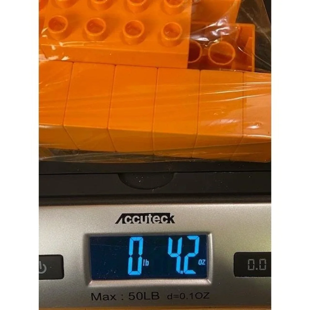 Lego Duplo Orange Replacement Bricks Tall 2x2 2x4 Lot 14 Pieces 2002 Vintage